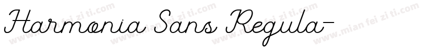 Harmonia Sans Regula字体转换
